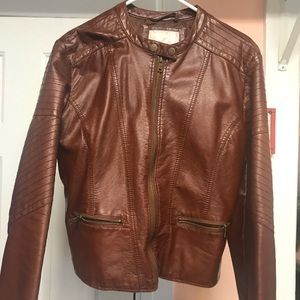 Fake leather jacket